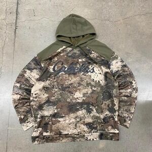 Cabela's hoodie Camo green and brown Y2K men's Size XL